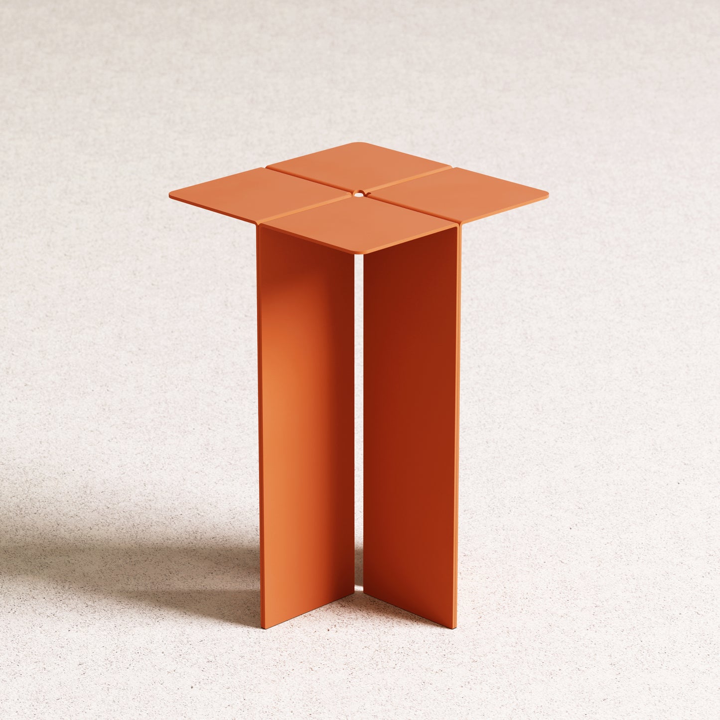 Square sidetable | Red Orange